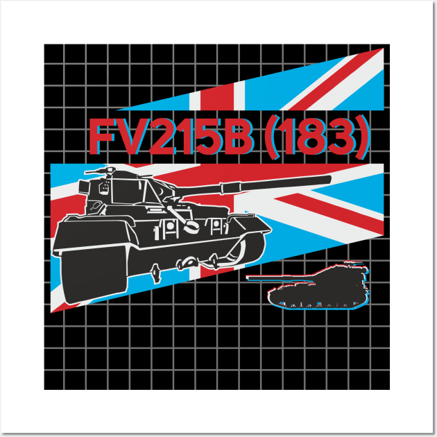 British heavy tank destroyer FV215B (183) Wall Art by FAawRay